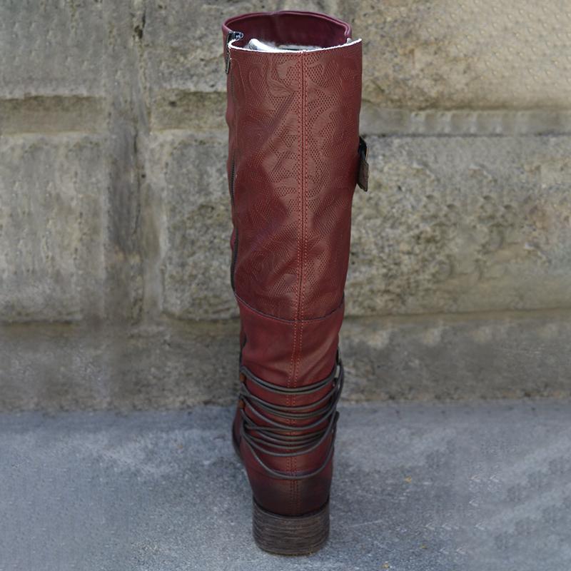 Women's Autumn & Winter Vintage Leather Zipper High Boots