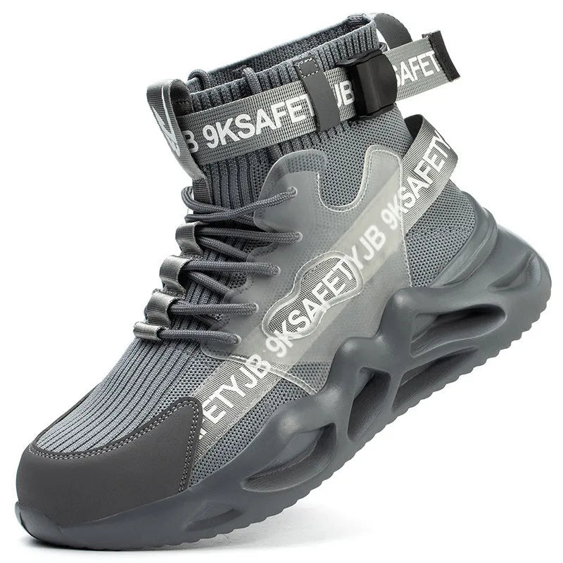 2023 Men Indestructible Work Safety Sneakers, Steel Toe Cap Anti-Skid Protective Shoes
