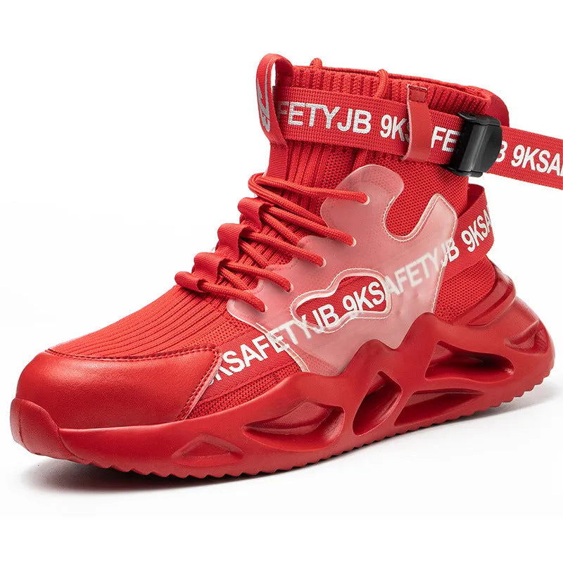 2023 Men Indestructible Work Safety Sneakers, Steel Toe Cap Anti-Skid Protective Shoes