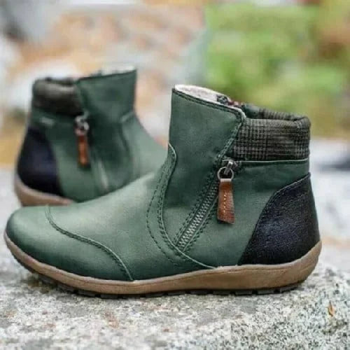 🔥LAST DAY 50% OFF🎁 Women Zipper Waterproof Ankle-Support Boots