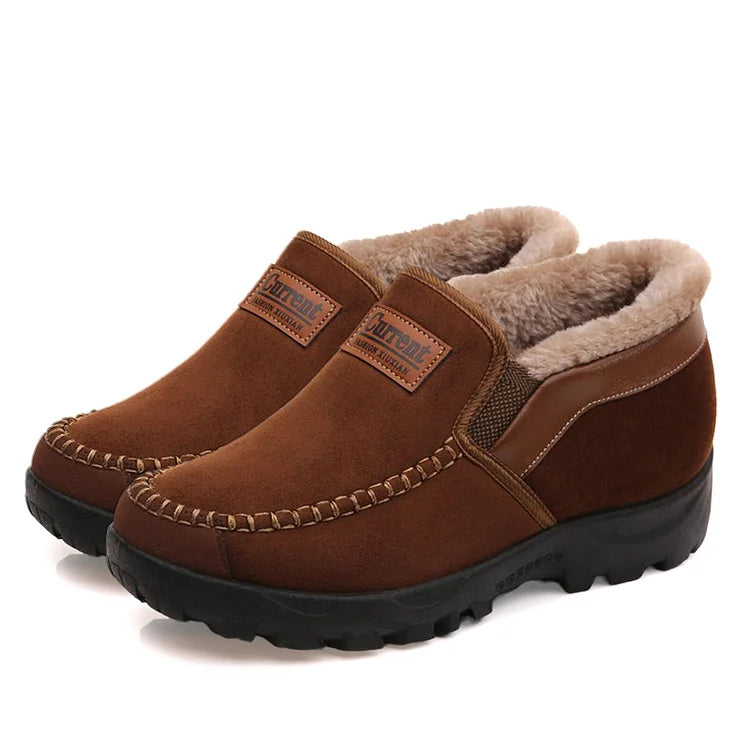 2023 Men's Orthopedic Comfortable Waterproof Warm Cow Leather Snow Boots