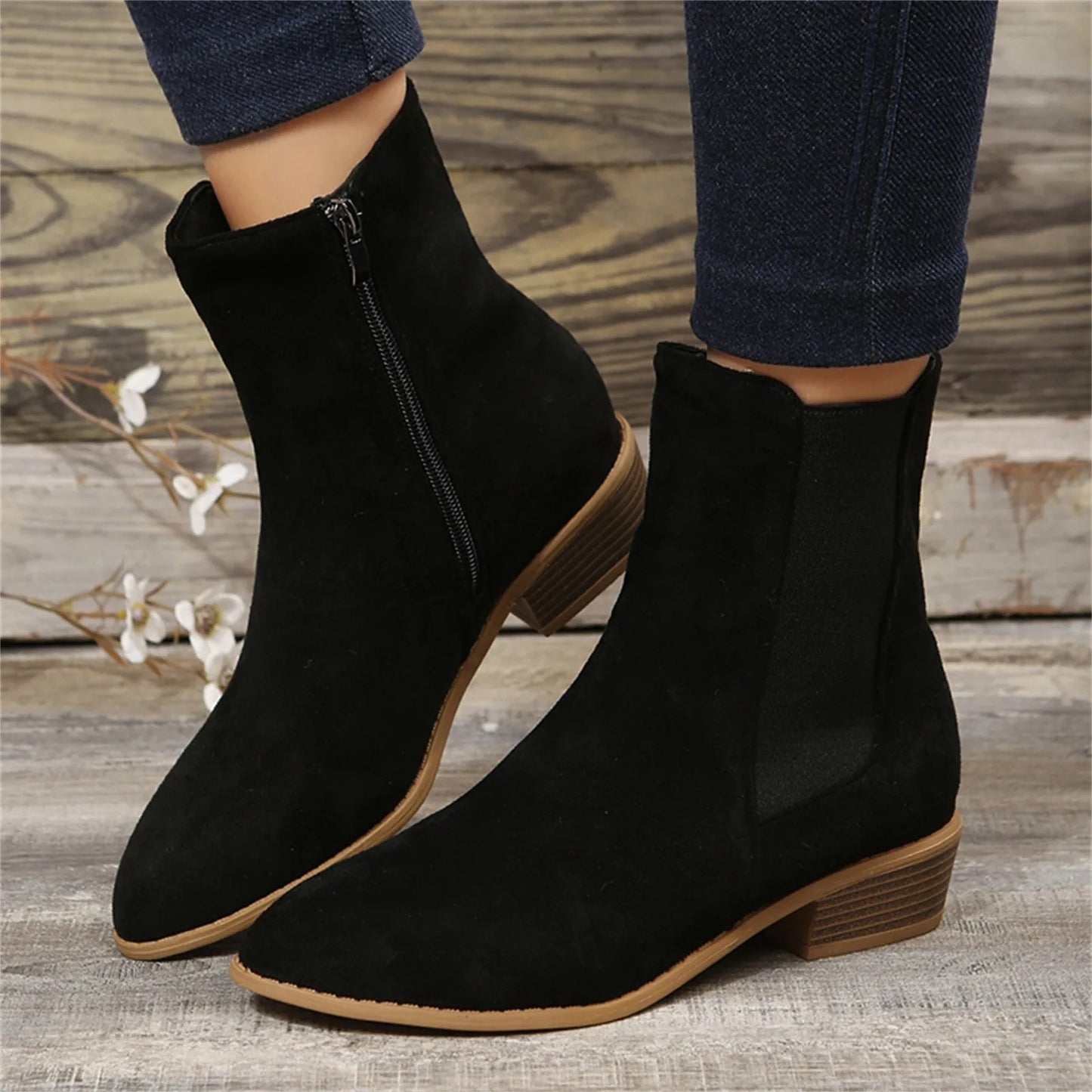 🔥LAST DAY 49% OFF💝Women's Chunky Heel Chelsea Boots