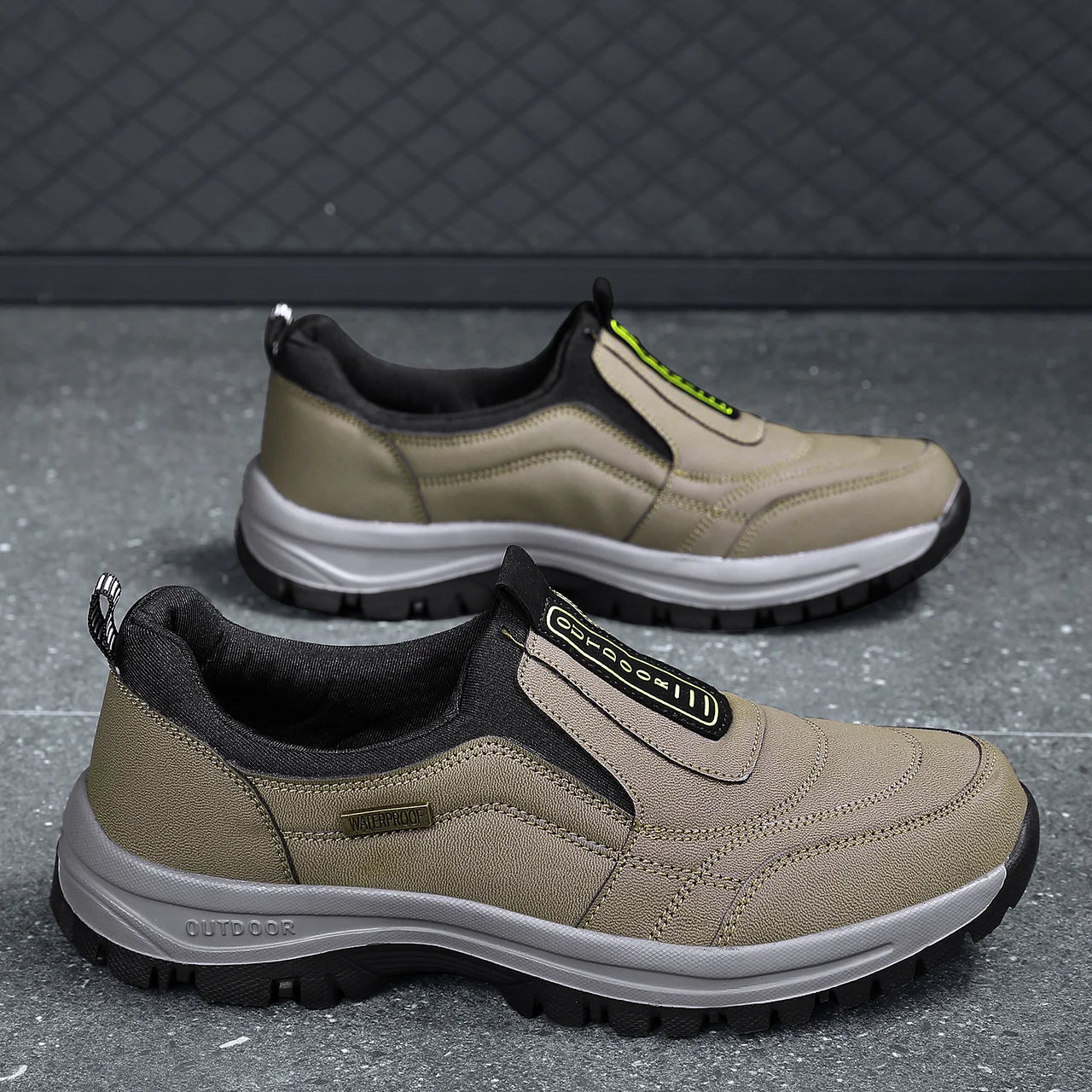 2023 Outdoor Slip On Casual Orthopedic Men Shoes, Breathable Suede Leather Anti-skid Walking Sneakers