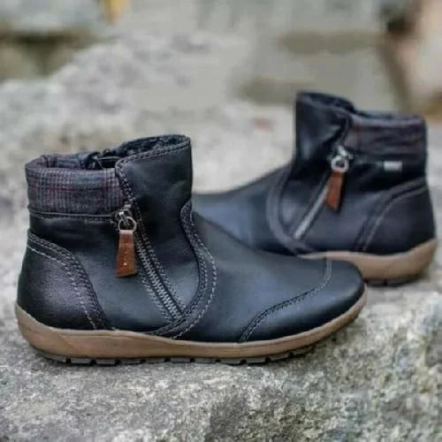 🔥LAST DAY 50% OFF🎁 Women Zipper Waterproof Ankle-Support Boots