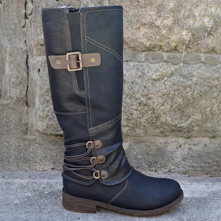 Women's Autumn & Winter Vintage Leather Zipper High Boots
