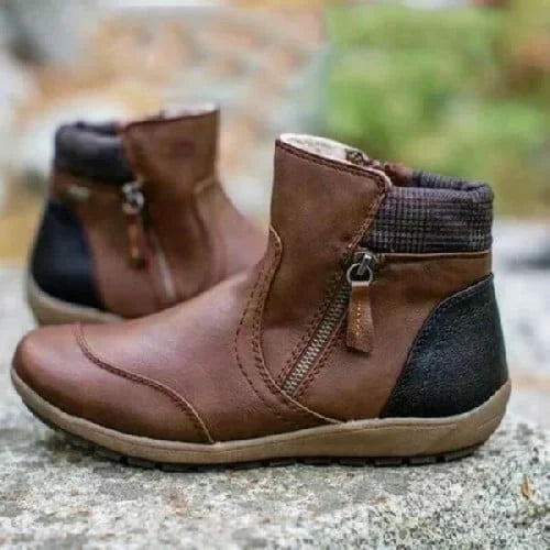 🔥LAST DAY 50% OFF🎁 Women Zipper Waterproof Ankle-Support Boots