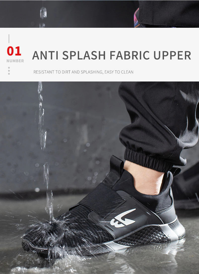 2023 New Design Safety Steel Toe Shoes, Breathable Anti-Puncture Industrial Sneakers Unisex