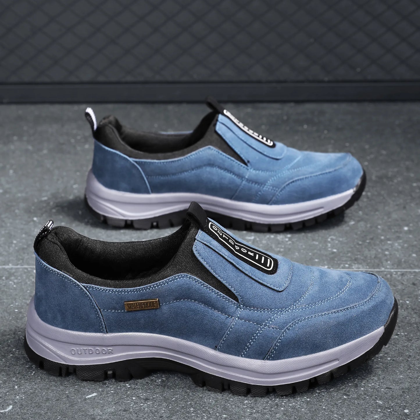 2023 Outdoor Slip On Casual Orthopedic Men Shoes, Breathable Suede Leather Anti-skid Walking Sneakers