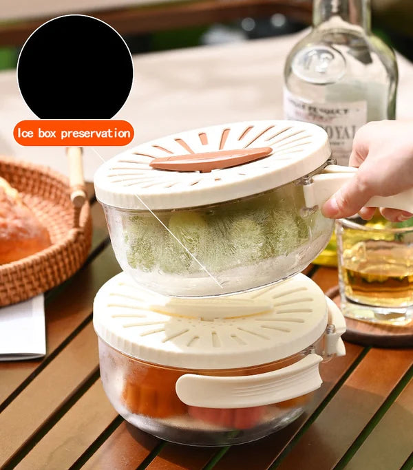 Multifunctional fruit and vegetable washing bowl