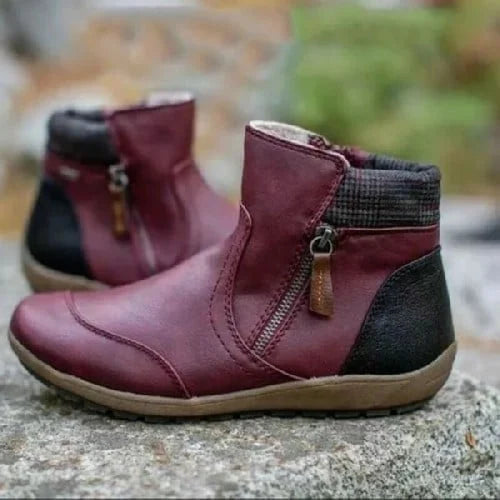 🔥LAST DAY 50% OFF🎁 Women Zipper Waterproof Ankle-Support Boots