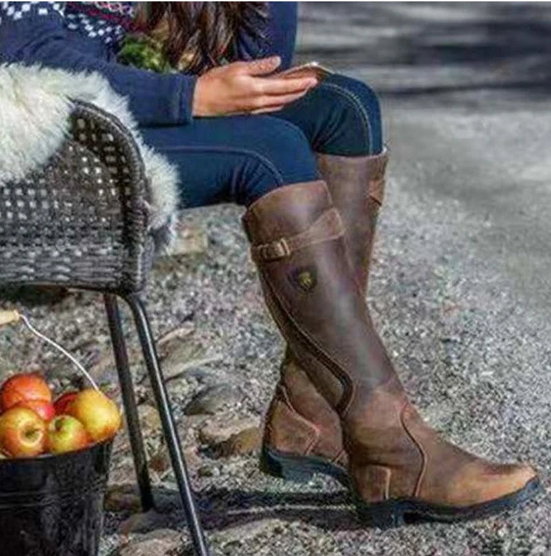 🔥LAST DAY 50% OFF🎁 WOMEN'S WATERPROOF ORTHOPEDIC HIGH HEEL RIDING BOOTS