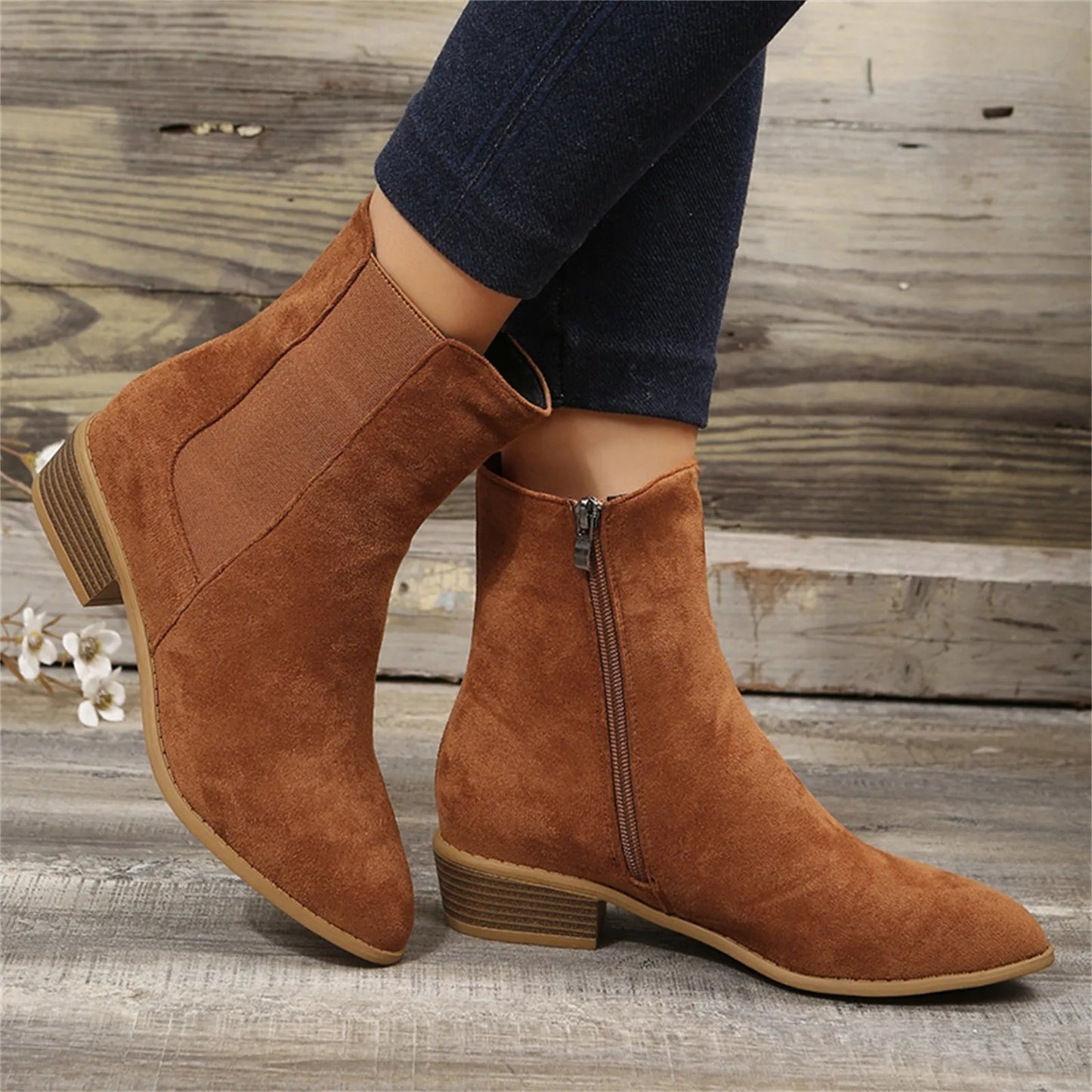 🔥LAST DAY 49% OFF💝Women's Chunky Heel Chelsea Boots