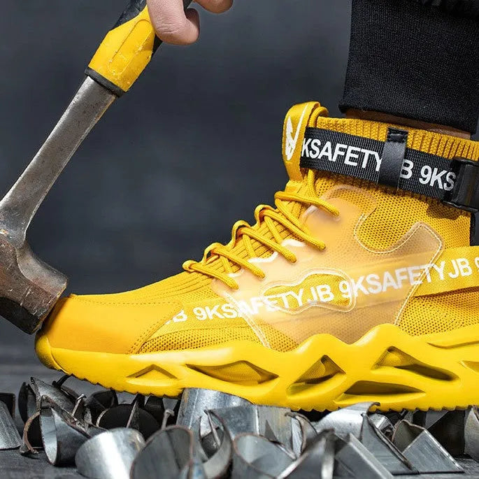 2023 Men Indestructible Work Safety Sneakers, Steel Toe Cap Anti-Skid Protective Shoes