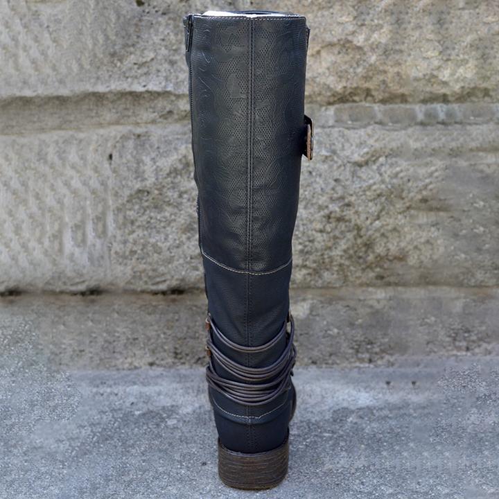 Women's Autumn & Winter Vintage Leather Zipper High Boots