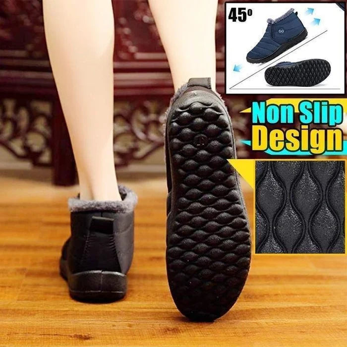 2023 Women's Premium Water-Proof Winter Boots, Plus Size Warm Soft Fur-Lined Boots