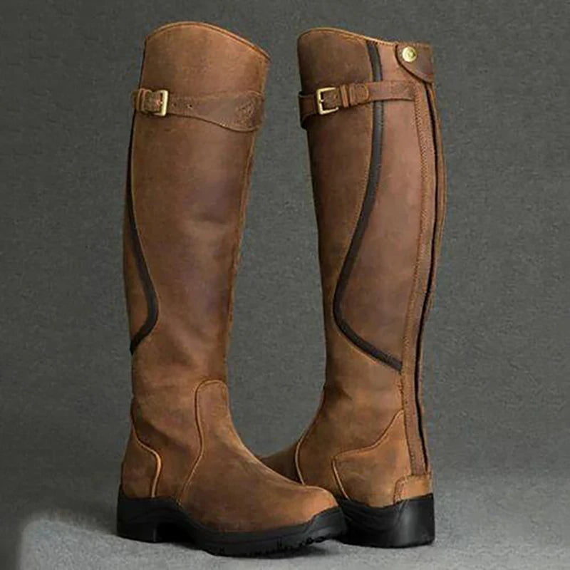 🔥LAST DAY 50% OFF🎁 WOMEN'S WATERPROOF ORTHOPEDIC HIGH HEEL RIDING BOOTS