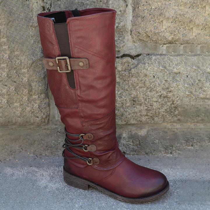 Women's Autumn & Winter Vintage Leather Zipper High Boots