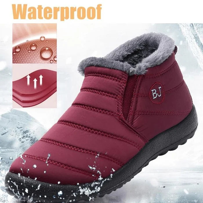 2023 Women's Premium Water-Proof Winter Boots, Plus Size Warm Soft Fur-Lined Boots
