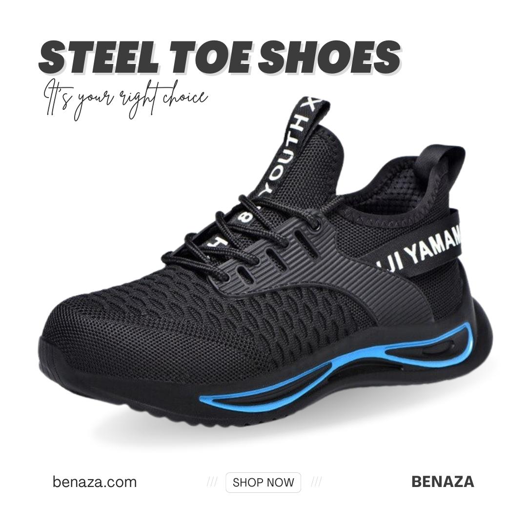 2023 New Design For Men Steel Toe Work Safety Shoes, Nonslip Security Indestructible Sneakers