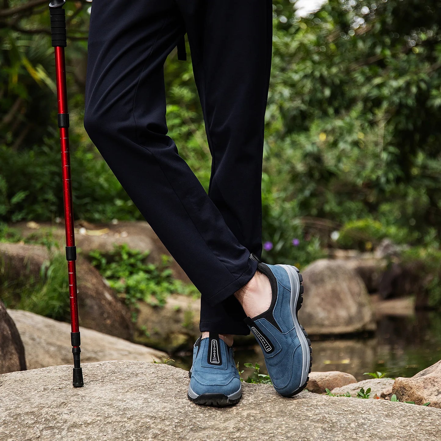 2023 Outdoor Slip On Casual Orthopedic Men Shoes, Breathable Suede Leather Anti-skid Walking Sneakers