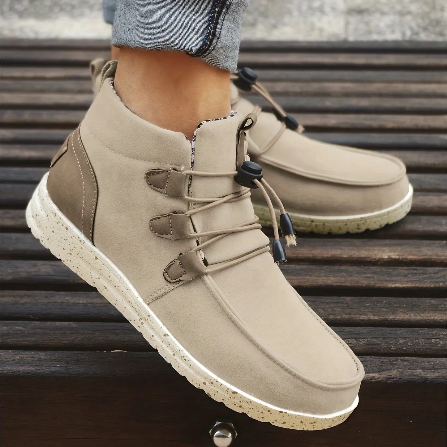 Women's Casual Laced Front Ankle Boots