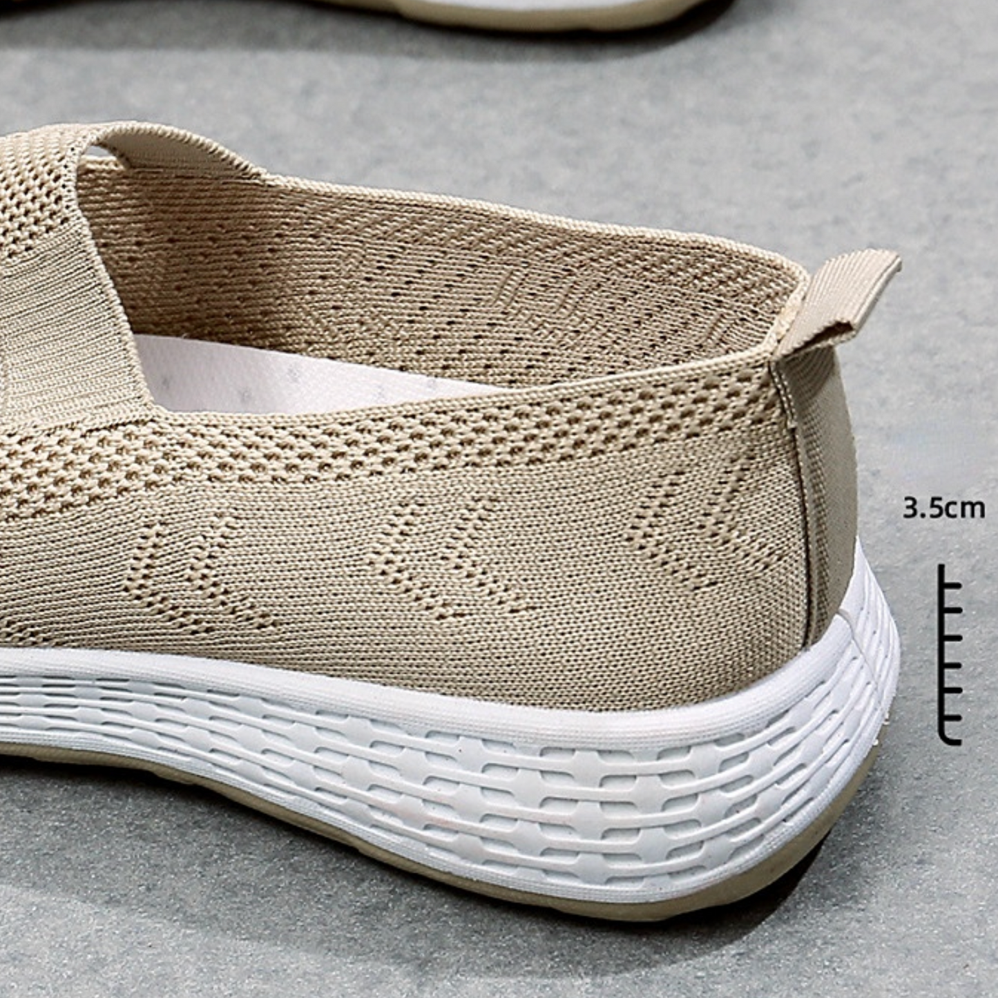 2023 Women's Orthopedic Breathable Knitted Sneakers, Comfortable Low Top Slip On Walking Shoes