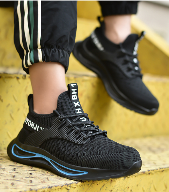 2023 New Design For Men Steel Toe Work Safety Shoes, Nonslip Security Indestructible Sneakers