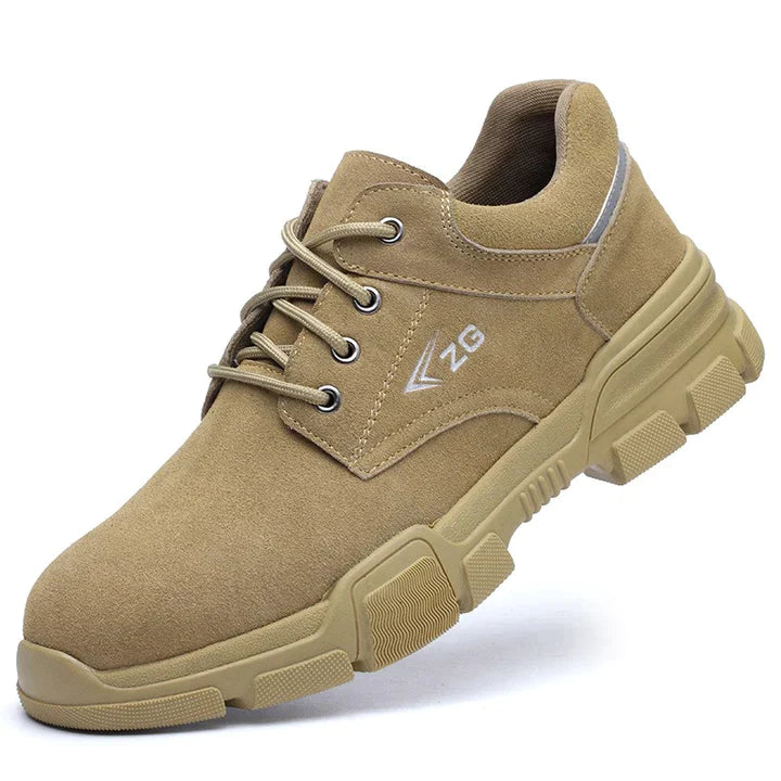 🔥 45% OFF SALE Today 🔥2023 Orthopedic Genuine Leather Men Safety Sneakers, Comfortable Breathable Working Shoes