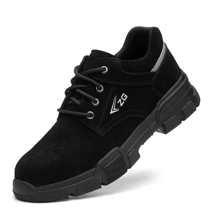 🔥 45% OFF SALE Today 🔥2023 Orthopedic Genuine Leather Men Safety Sneakers, Comfortable Breathable Working Shoes