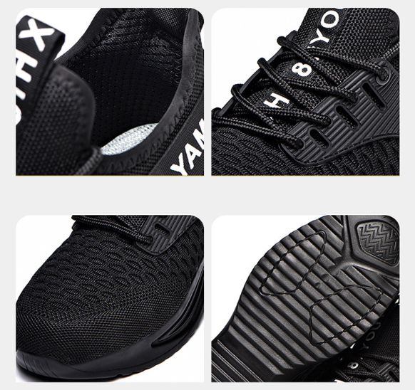 2023 New Design For Men Steel Toe Work Safety Shoes, Nonslip Security Indestructible Sneakers