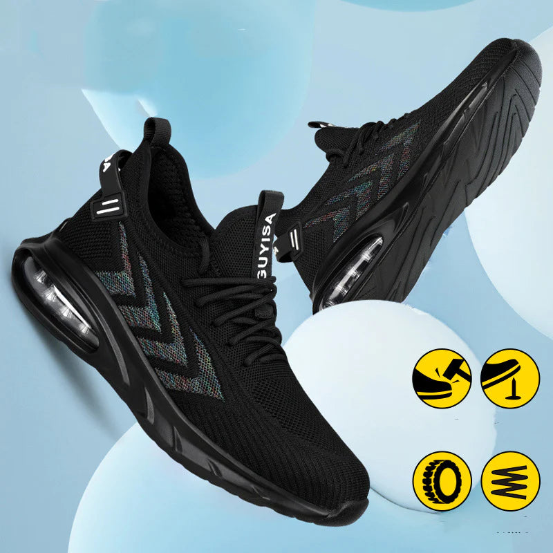 2023 Indestructible Steel Toe Work Shoes Men, Anti-smash Protective Sneakers