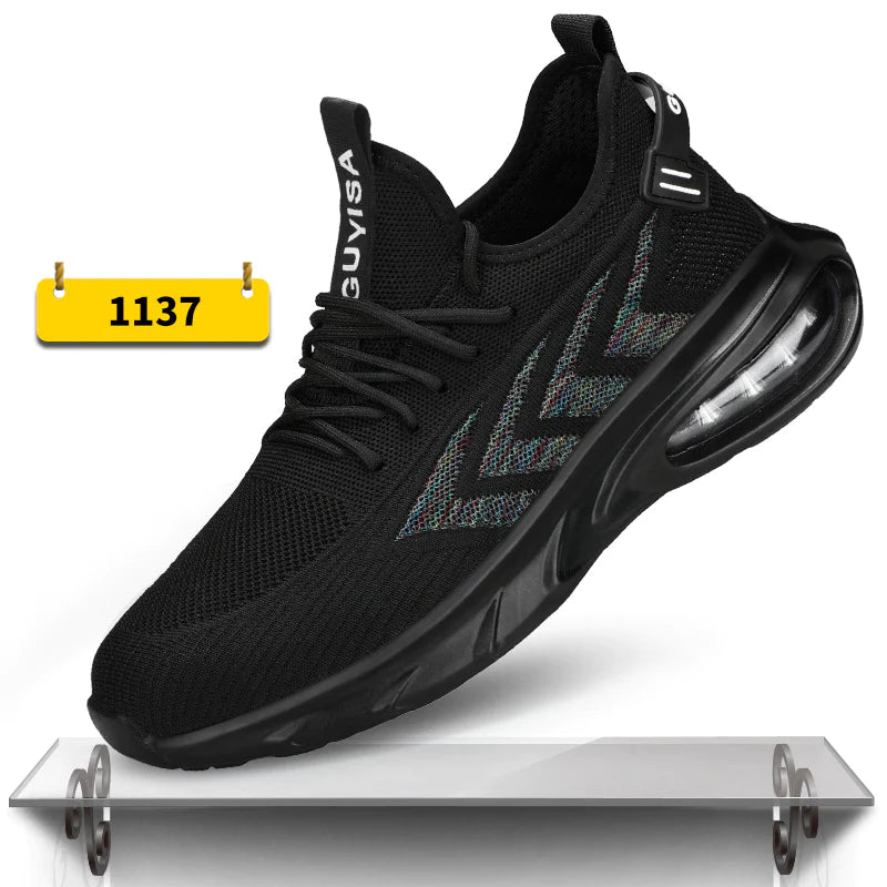 2023 Indestructible Steel Toe Work Shoes Men, Anti-smash Protective Sneakers