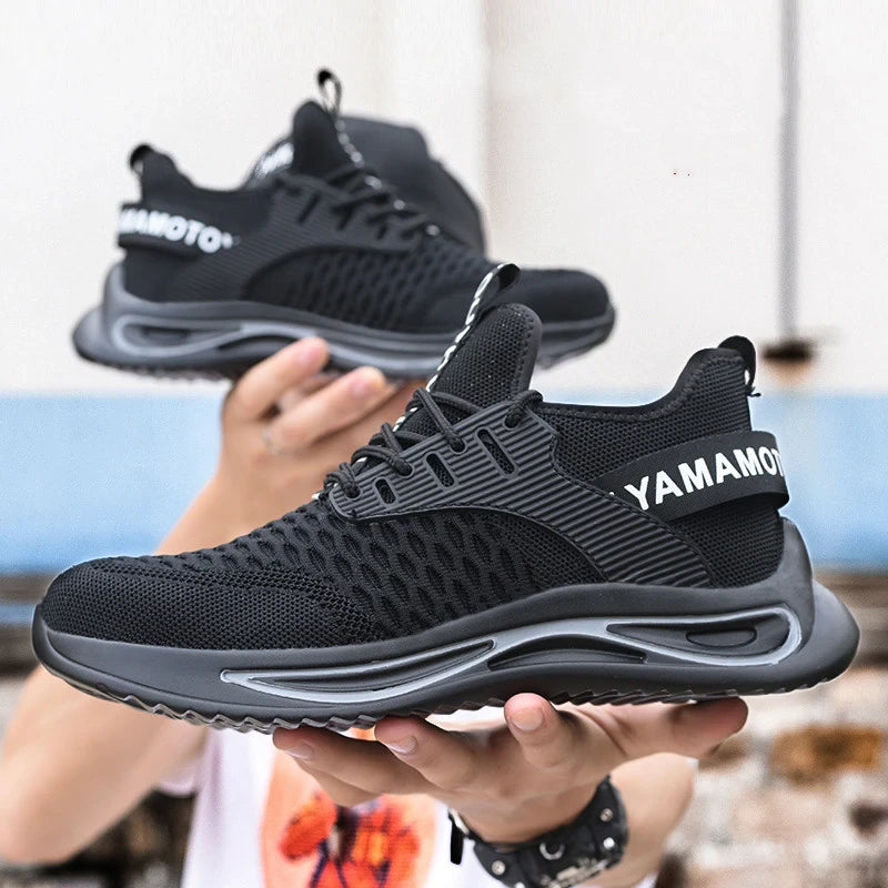2023 New Design For Men Steel Toe Work Safety Shoes, Nonslip Security Indestructible Sneakers