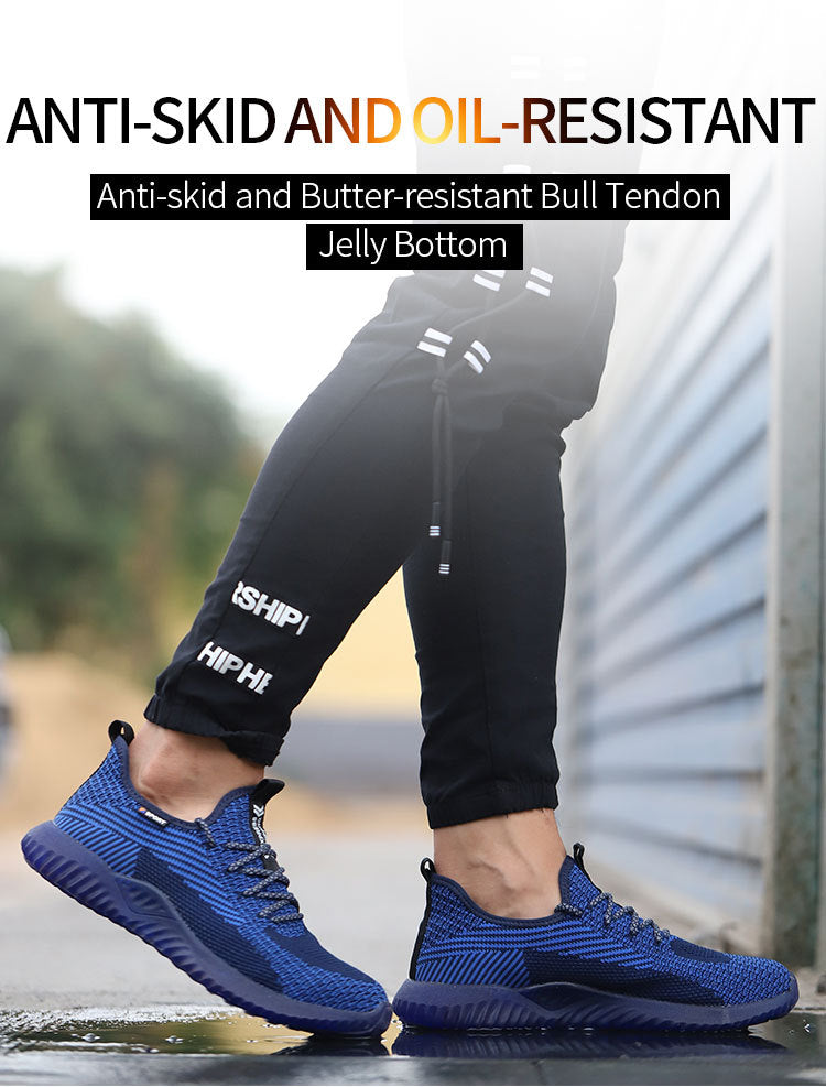 2023 Steel Head Anti-piercing Air Cushion Sneakers, Light Comfortable Work Protection Safety Shoes