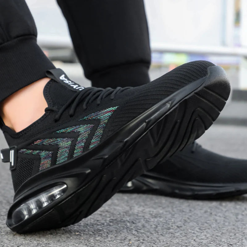 2023 Indestructible Steel Toe Work Shoes Men, Anti-smash Protective Sneakers