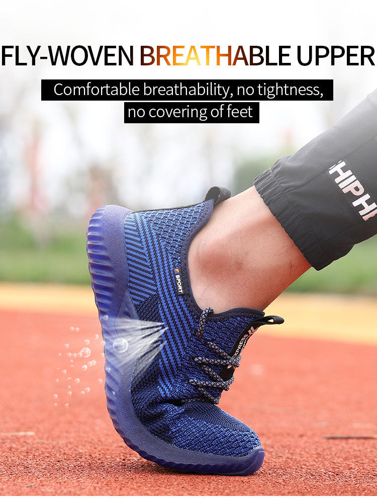 2023 Steel Head Anti-piercing Air Cushion Sneakers, Light Comfortable Work Protection Safety Shoes
