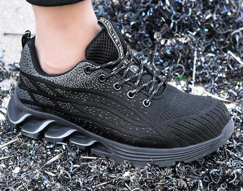 2023 Men Sneakers Indestructible Steel Toe Work Sneakers, Comfortable Puncture Proof Shoes