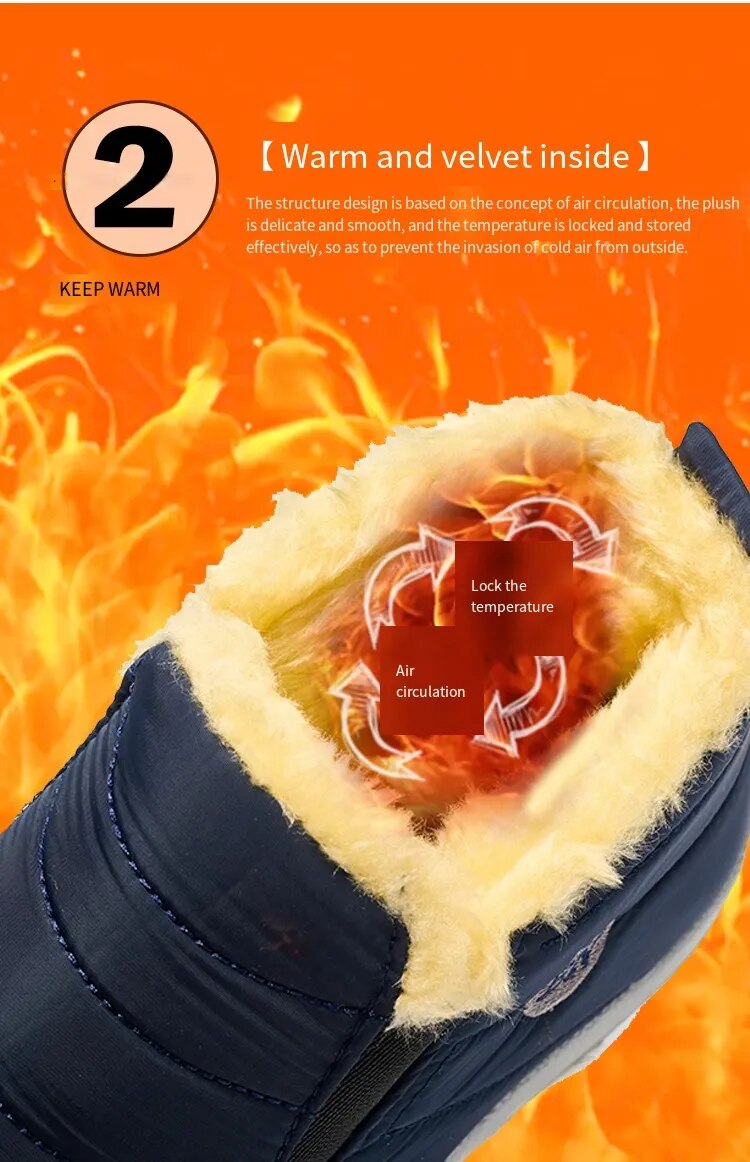 2023 Women's Premium Water-Proof Winter Boots, Plus Size Warm Soft Fur-Lined Boots