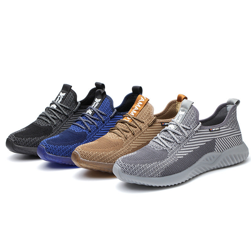 2023 Steel Head Anti-piercing Air Cushion Sneakers, Light Comfortable Work Protection Safety Shoes