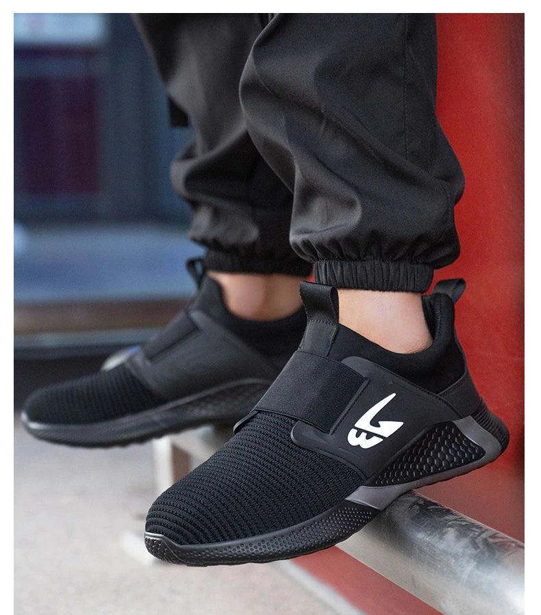 2023 New Design Safety Steel Toe Shoes, Breathable Anti-Puncture Industrial Sneakers Unisex