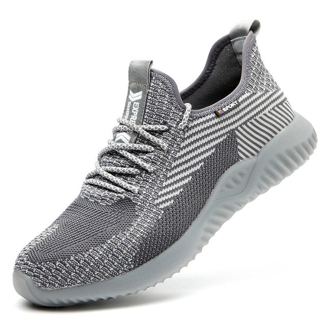 2023 Steel Head Anti-piercing Air Cushion Sneakers, Light Comfortable Work Protection Safety Shoes