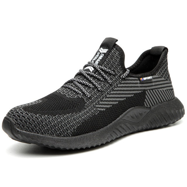 2023 Steel Head Anti-piercing Air Cushion Sneakers, Light Comfortable Work Protection Safety Shoes
