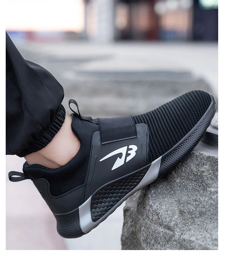 2023 New Design Safety Steel Toe Shoes, Breathable Anti-Puncture Industrial Sneakers Unisex