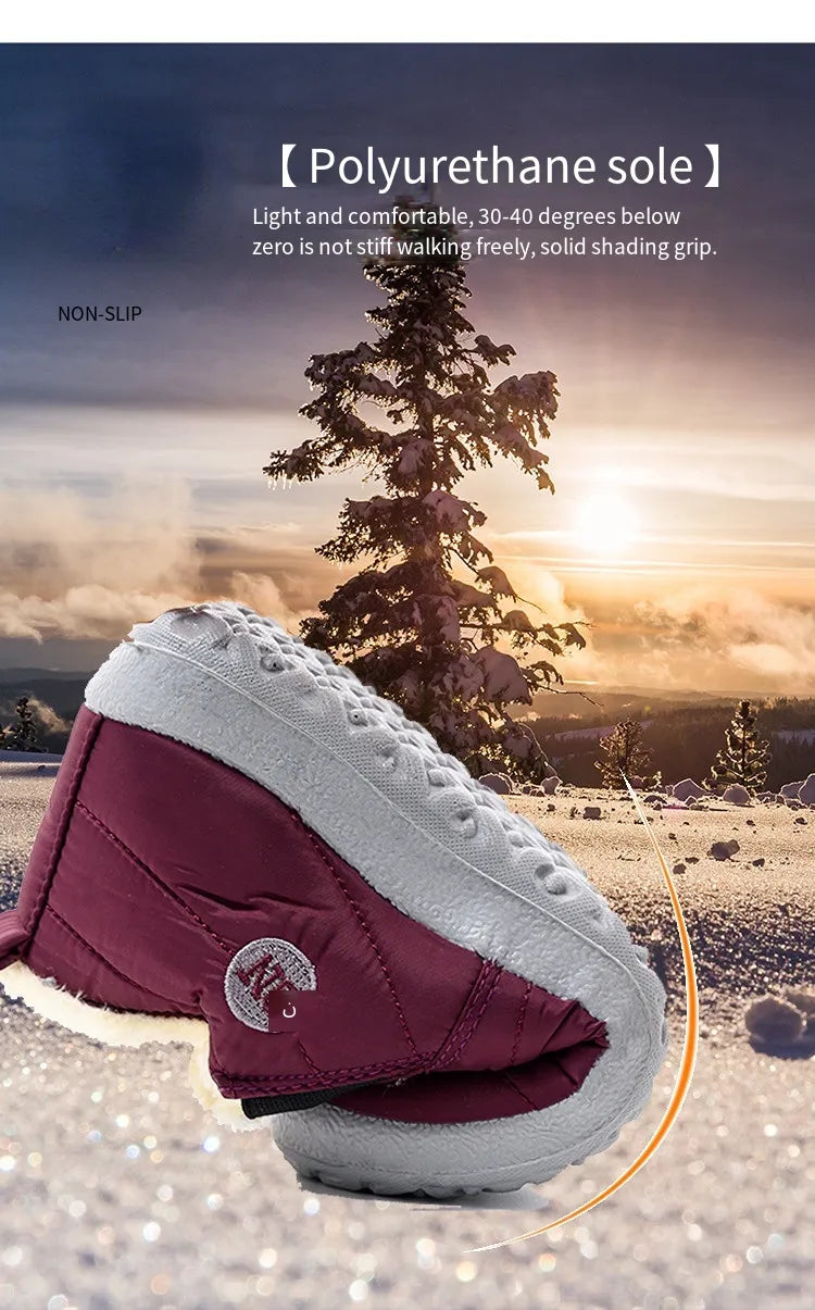 2023 Women's Premium Water-Proof Winter Boots, Plus Size Warm Soft Fur-Lined Boots