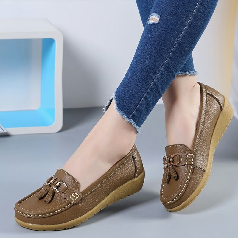 Last Day 49% OFF🔥 - Women's Leather Breathable Shoes