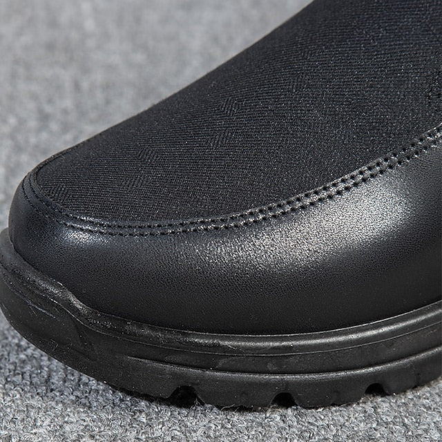 🔥Last Day 50% OFF🔥Men's Orthopedic Winter Fleece Waterproof Shoes, Warm Non-Slip Comfortable Snow Ankle Boots