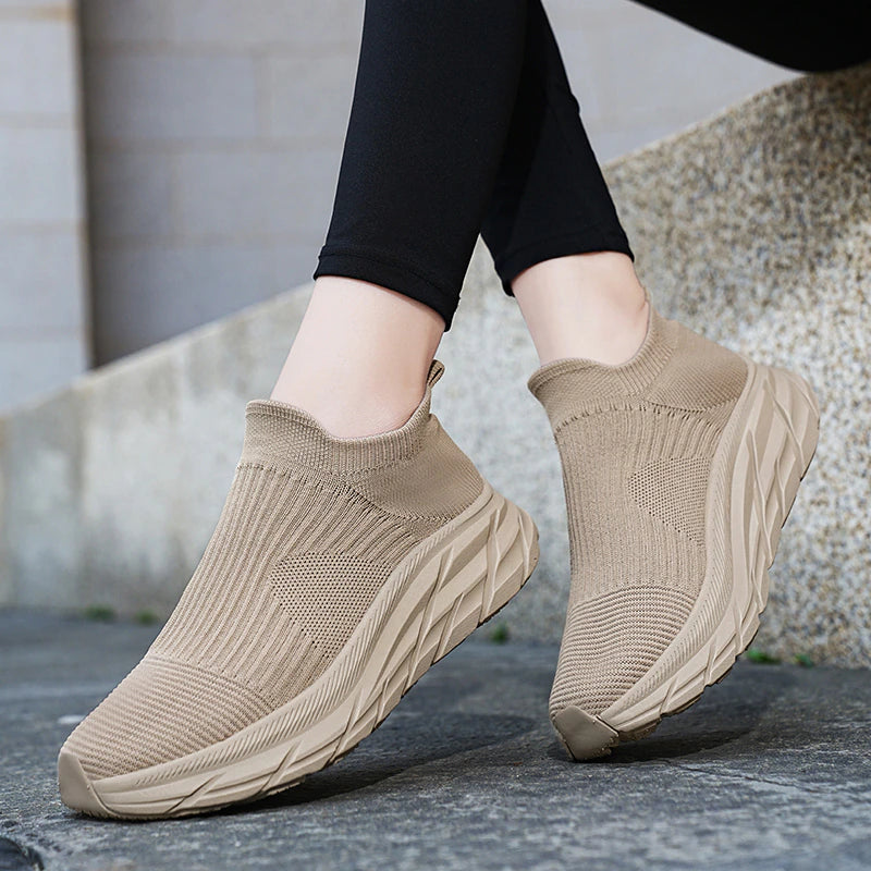 2023 Orthopedic Slip-On Breathable Walking Shoes, Comfortable Soft Mesh Running Shoes