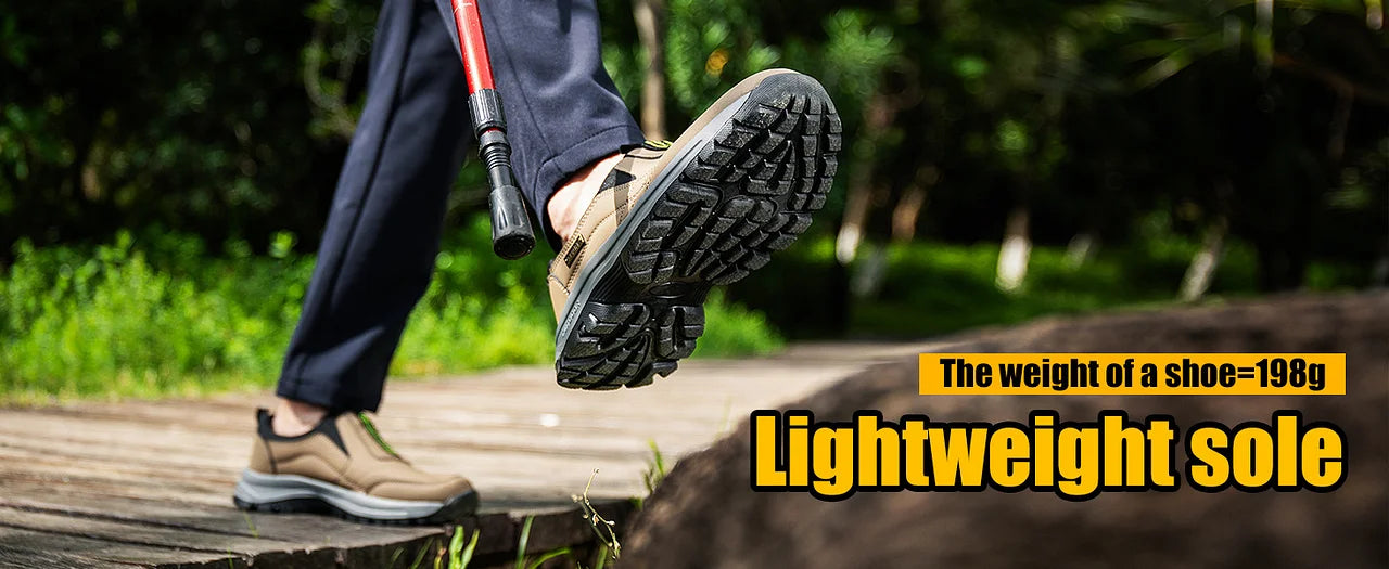 2023 Outdoor Slip On Casual Orthopedic Men Shoes, Breathable Suede Leather Anti-skid Walking Sneakers