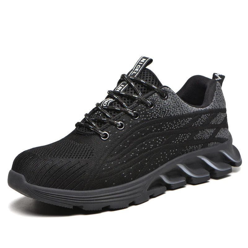 2023 Men Sneakers Indestructible Steel Toe Work Sneakers, Comfortable Puncture Proof Shoes