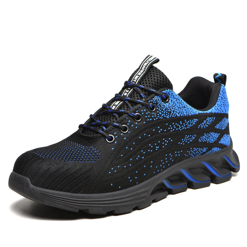 2023 Men Sneakers Indestructible Steel Toe Work Sneakers, Comfortable Puncture Proof Shoes